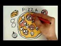 How to draw a pizza (PNG ART CHL)