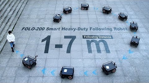 FOLO-200: Smart Heavy-Duty Following Cart | 100KG Load, Intelligent Tracking & Multi-Mode Control