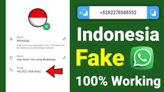 How To Create Fake WhatsApp Account With Indonesia Number | Indonesia Number For WhatsApp screenshot 4