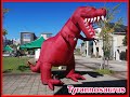 恐竜シューティング ティラノサウルス CBCハウジング名古屋北 Dinosaur shooting game event production / Tyrannosaurus Inflatable