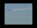 U.S. Navy Blue Angels and Air Force Thunderbirds fly over New York City in tribute | ABC News