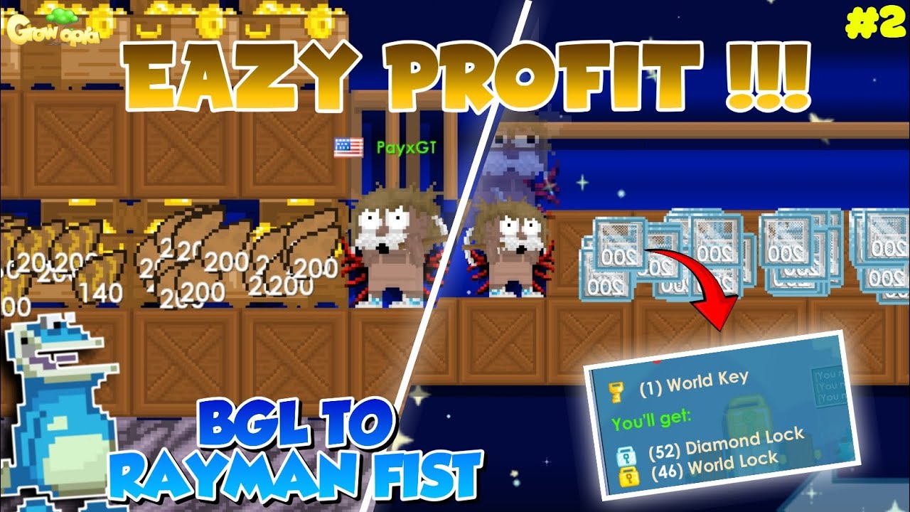 BEST LAZY MASS ❗PROFIT 20DL+ | BGL TO RAYMAN FIST #2 | Growtopia