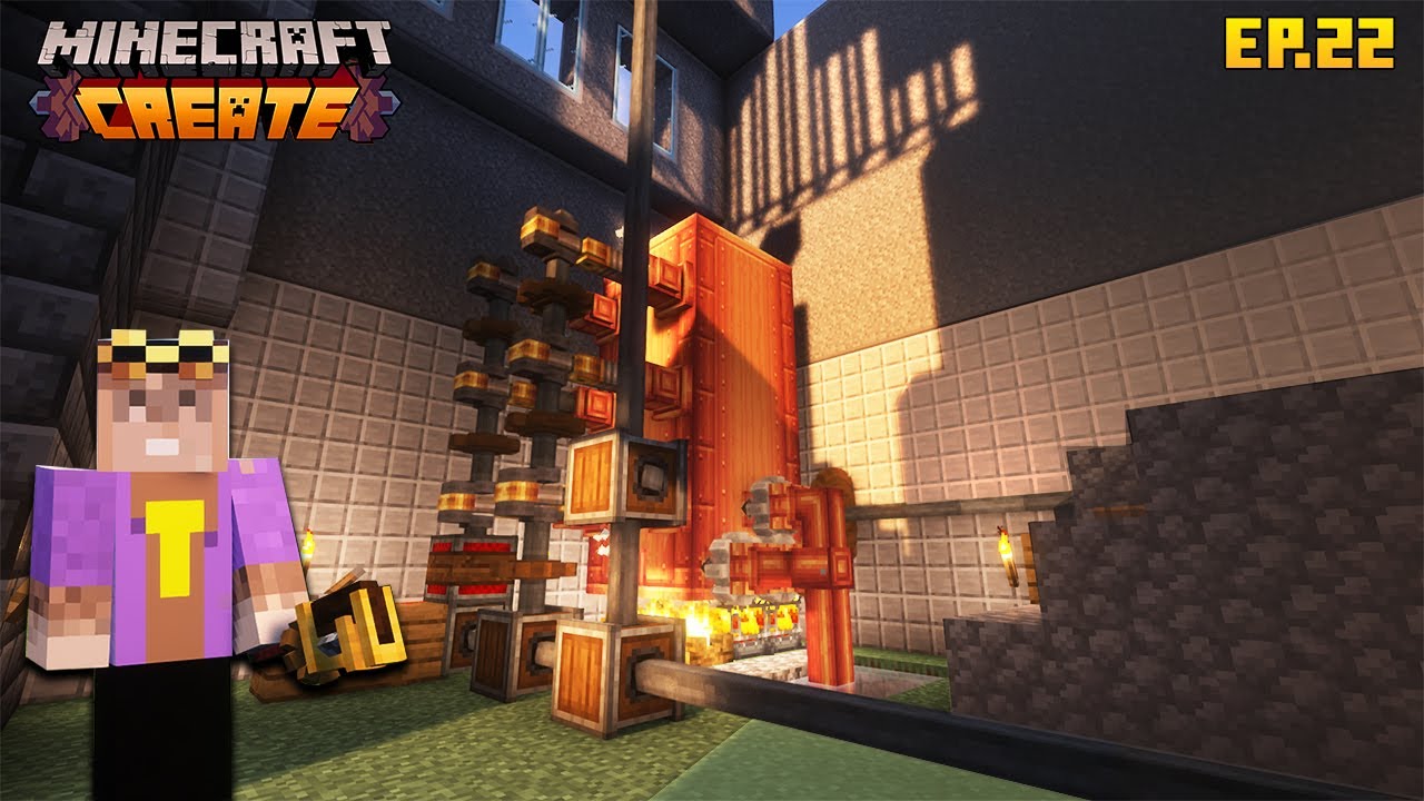 I built a 16k SU power station in Minecraft Create Mod! - YouTube
