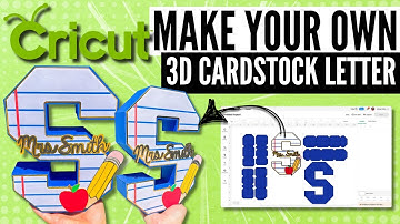 Create Stunning 3d Cardstock Letters With Your Cricut!