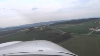 Landung in EDNR 2016 04 09 Final RWY 10