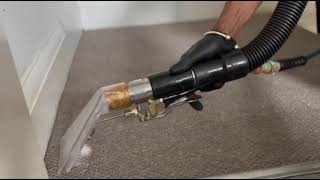 Commercial Carpet Cleaning Hallway. Wet Extraction Multiple Stains. Using Prochem Galaxy #prochem 
