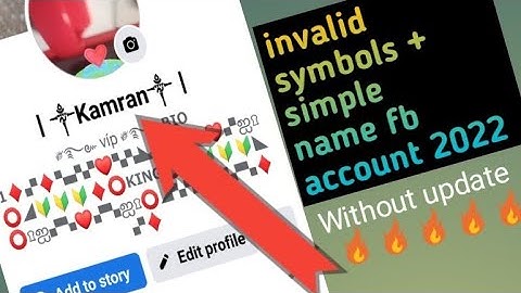 how to make invalid fb account 2022 || invalid symbols+simple name fb account 2022 || without update