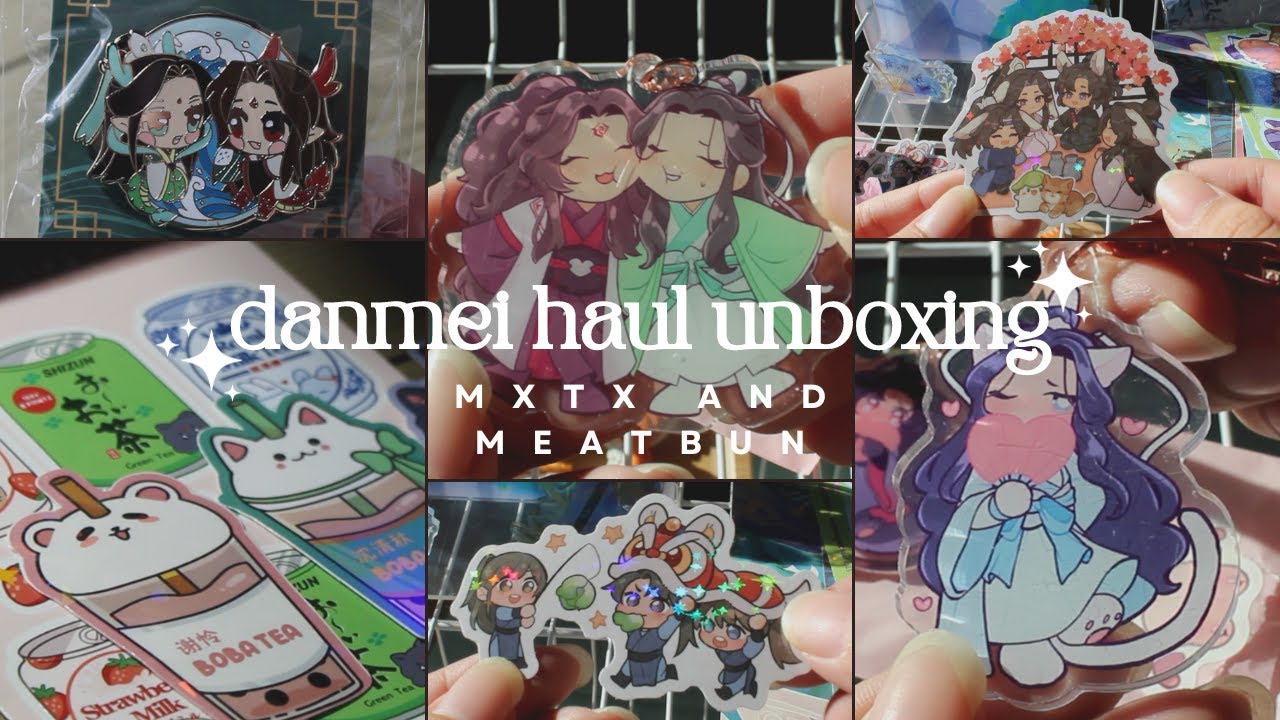 huge danmei haul unboxing mxtx (mdzs, tgcf, svsss) and meatbun (2ha) YouTube