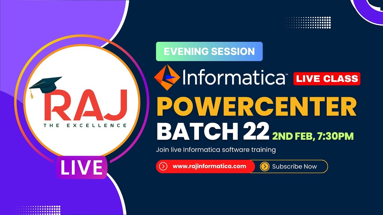 Informatica PowerCenter Batch 22 BY Raj Informatica - YouTube
