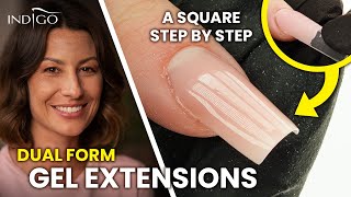 DUAL FORMS! Gel extensions into a square! screenshot 1