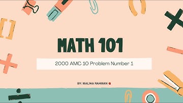 2000 AMC 10 Problem # 1