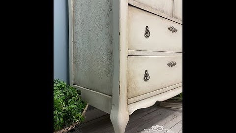 Dixie Mud Raised Stencil and Decoupage