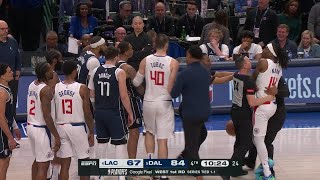 DOUBLE TECHNICALS  Clippers vs. Mavericks Game 3 gets HEATED | NBA on ESPN