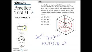 SAT Practice Test #1 Math Module 2 Problem #22