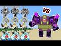 1 Ender Guardian Battles Multiple Mobs in Minecraft | 3v1 Challenge