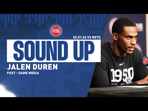 Post Game Press Conference | Jalen Duren | Pistons vs Nets | 02.01.26