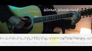 Winter Wonderland - christmas carol, 캐롤기타연주,악보,tabs,Merry,christmas