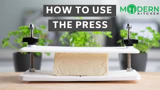 Tofu Press by Modern Kitchen - How to Use Tofu Bud Tofu Press Setup And Instructions