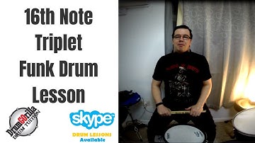 16th Note Triplet #Funk Drum Fill Lesson