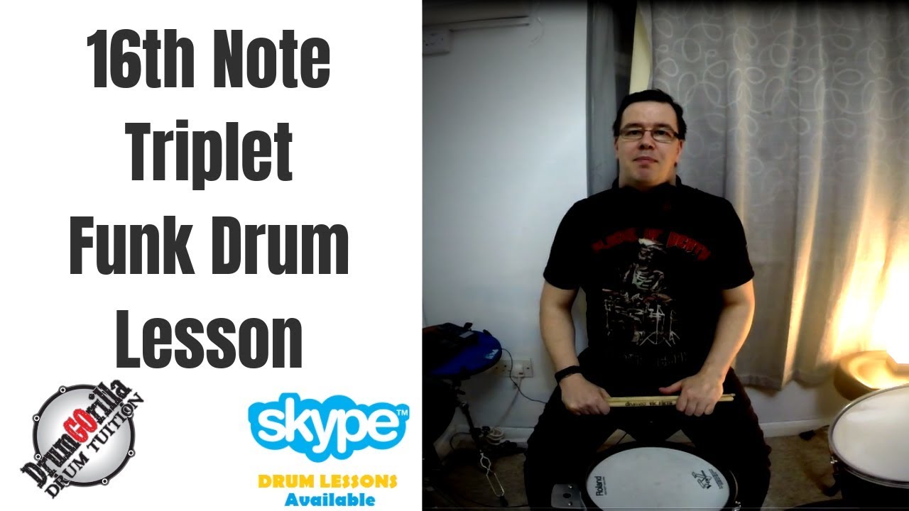 16th Note Triplet #Funk Drum Fill Lesson - YouTube