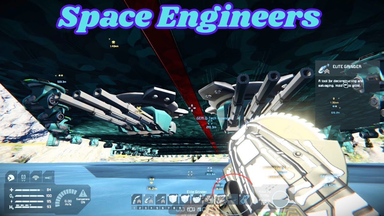 Space Engineers (E-52) Adding some more firepower to the ship - YouTube