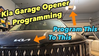 How To Program Kia Homelink Garage Door Opener (Buttons On Bottom Of Mirror) w/ Genie Opener