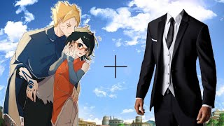 Naruto Characters Suit Fusion | Naruto Characters in Suit