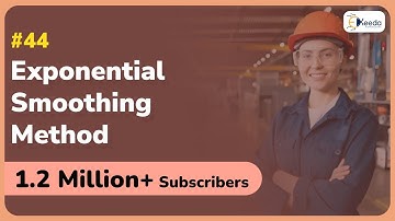 Exponential Smoothing Method | Forecasting | GATE Industrial Engineering & Operations Research