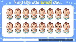 Find the ODD One Out - Family Edition 🤣😂😍 Easy, Medium, Hard - 20 Levels Emoji Quiz