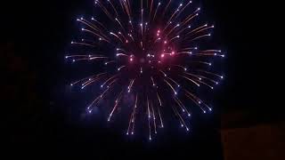Le feu d'artifice pour la fête d'Avallon,  2021.