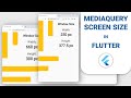 How to use Media Query to get Screen Size in Flutter 📱💻 + Using MediaQuery to set widget dimensions.