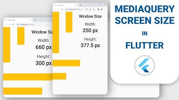 How to use Media Query to get Screen Size in Flutter 📱💻 + Using MediaQuery to set widget dimensions.