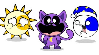 SUN VS MOON CatNap is coming back - Smiling Critters - FNAF and Poppy Playtime 3 Mukbang Animation