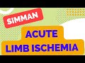 Acute limb ischemia plab 2 simman station simman acute limb ischemialower limb pain plab 2 simman