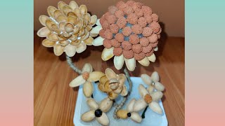 Beautiful home made showpiece|| craft with pista shell and jujube fruit seed||DIY home decor||