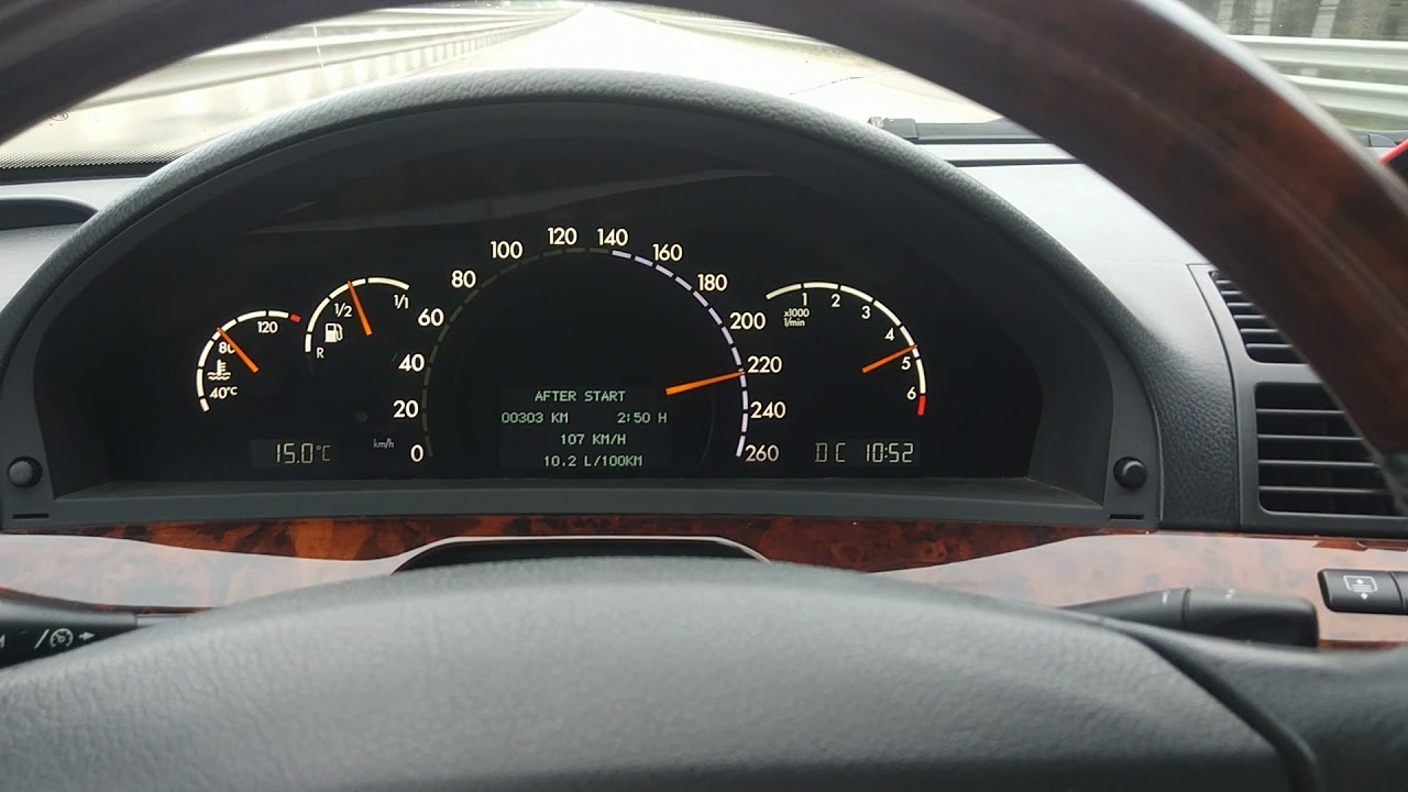 Мерседес w220 s500 замерла стрелка спидометра на 120 причина