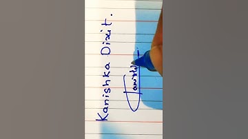 signature name of kanishka dixit #sign#shorts #design #expert #cursiveletters #calligraphy