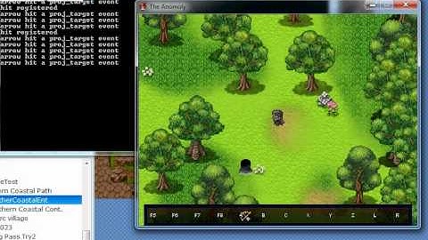complex projectiles + hotkeys demo
