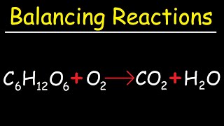 How To Balance C6H12O6 + O2 = CO2 + H2O - Cellular Respiration & Photosynthesis