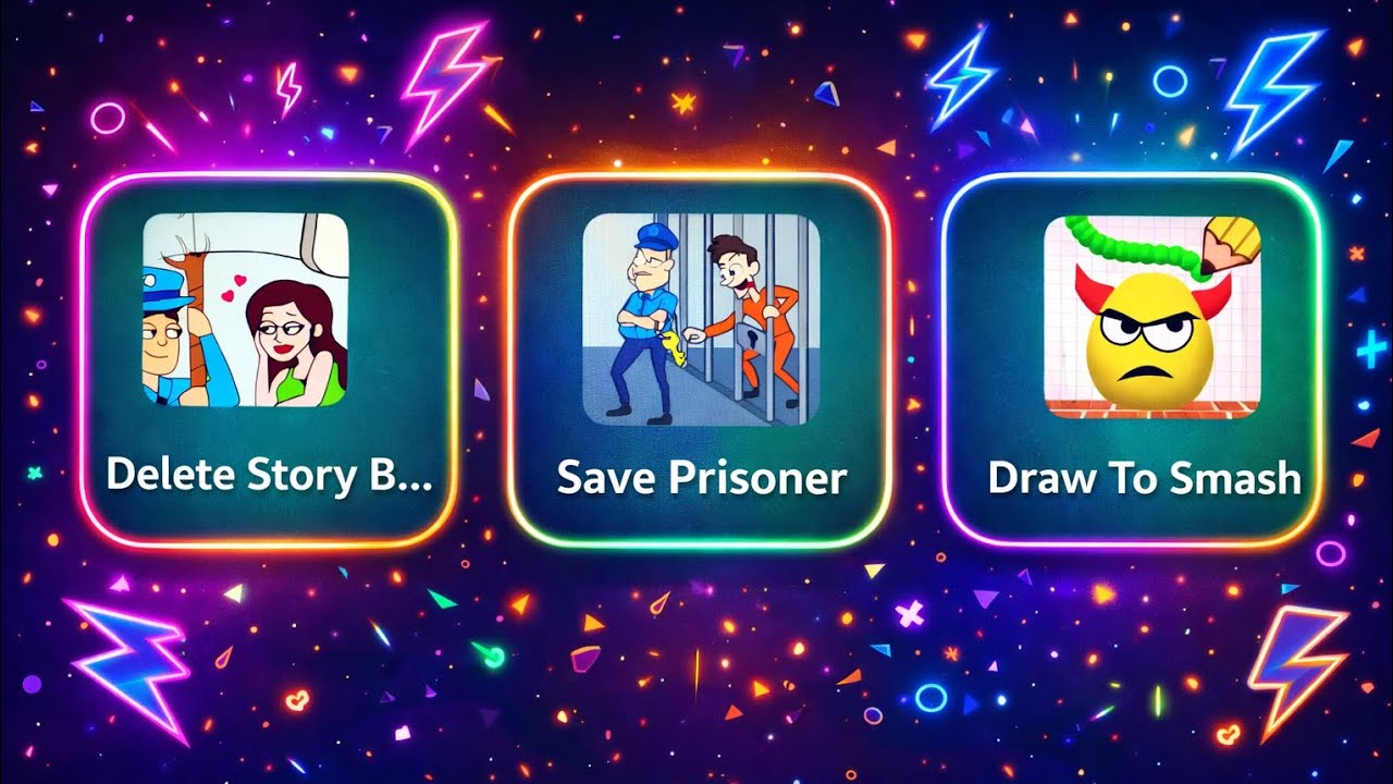 Delete Story 😱 | Save Prisoner & Draw To Smash | Tricky Stickman Puzzle Games