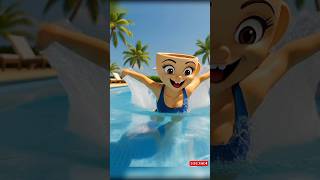 Cappuccina the Ballerina | Swimming with Grace in the Pool 🌊✨