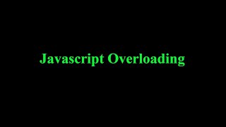 Javascript Overloading Fungsi