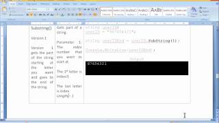 Grade 11U Substring v1