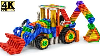 Make excavator with magnetic balls