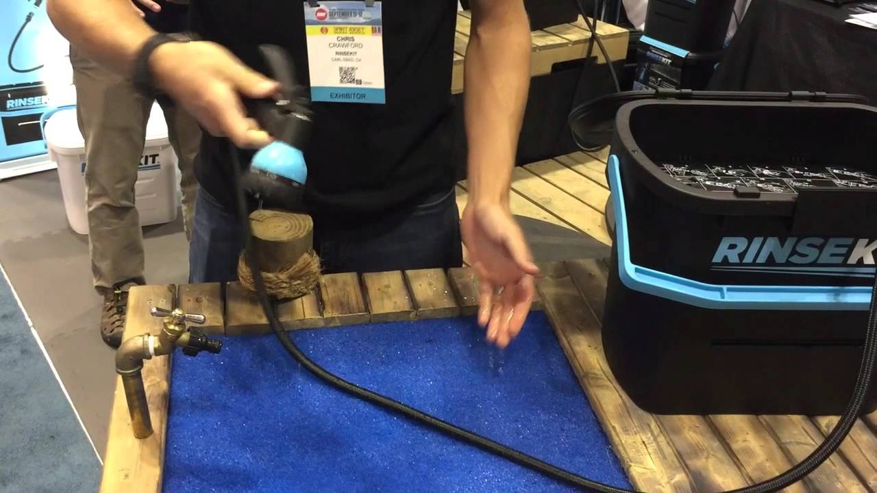 RinseKit Portable Shower Review YouTube