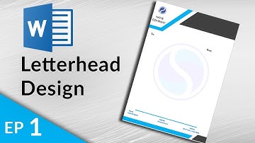 MS Word Tutorial - Letterhead Design in Ms Word 2019 - How to Make Letterhead