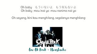 LIRIK   TERJEMAHAN LAGU HEARTACHE   - ONE OK ROCK