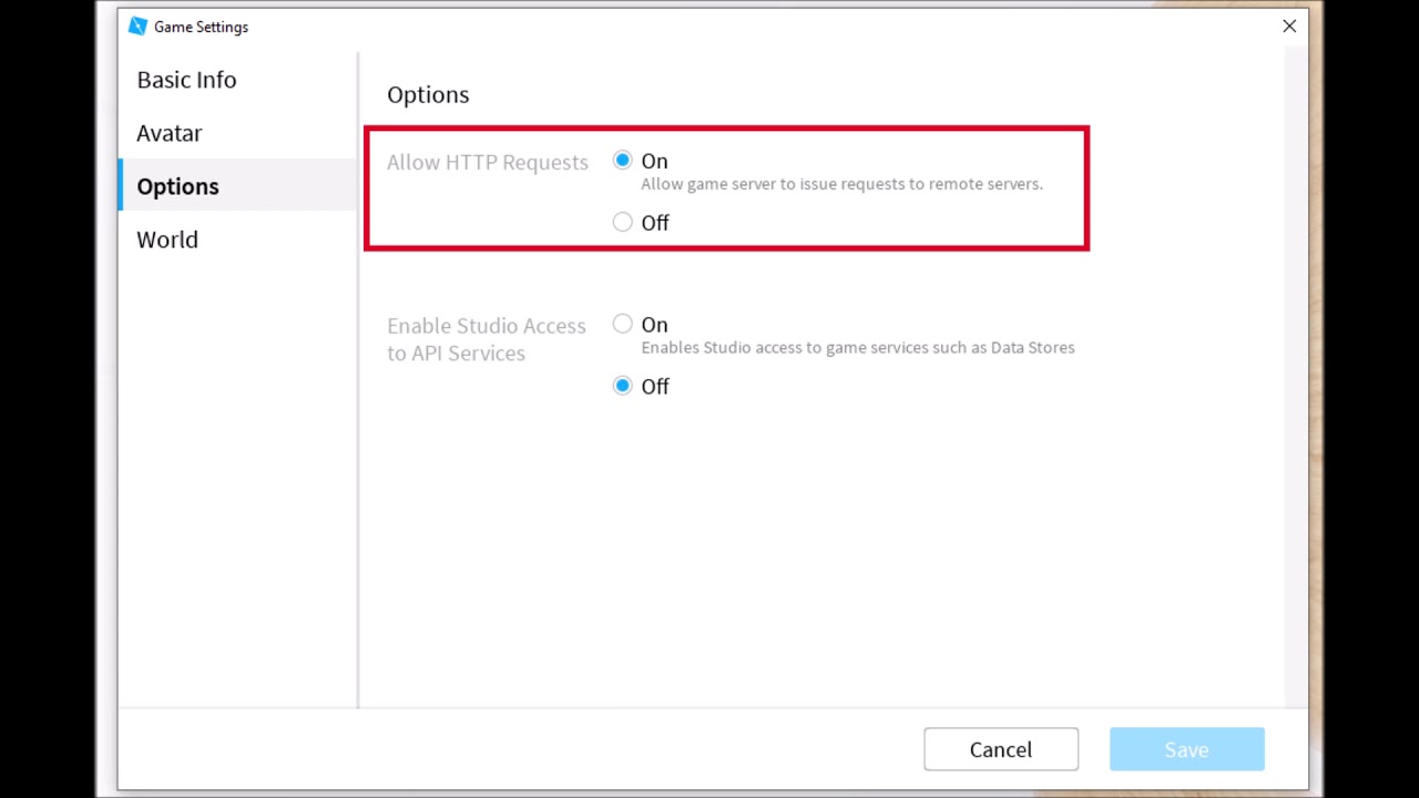 Enable Studio Api Access Roblox - roblox enable studio access to api services roblox on