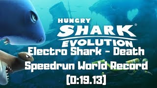 Hungry Shark Evolution - Electro Shark - Death - World Record Speedrun (0:19.13)