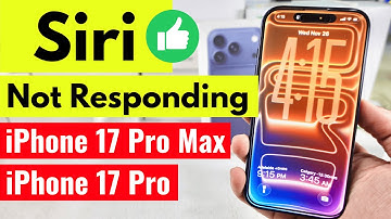 How to Fix Siri Not Responding on iPhone 17 Pro Max, iPhone 17 Pro (iOS 26.2)